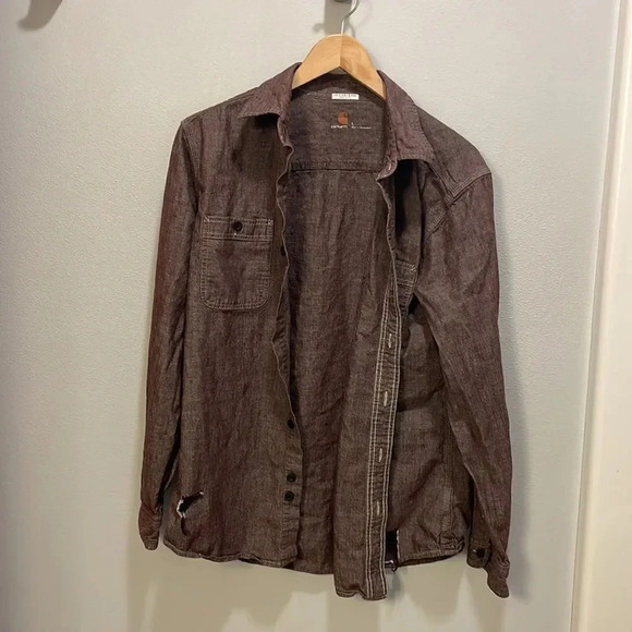Carhartt mens button down shirt - Picture 2 of 13